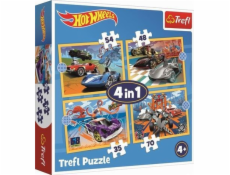 Trefl Puzzle 4v1 vozidla Hot Wheels