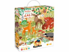 CzuCzu Puzzle Divoké puzzle - Les 40 dílků