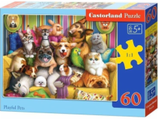 Castor Puzzle 60 dílků Šťastná zvířata
