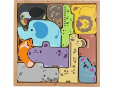 Trefl Drewno Dřevěné puzzle se zvířaty z posádky zoo