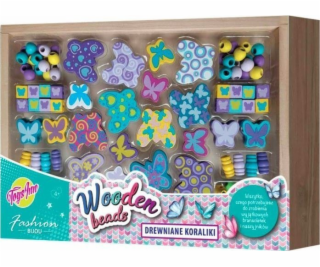 Stnux Dřevěné korálky velké MOTÝLI