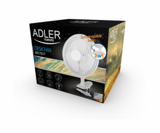 Adler Ventilátor 15 cm s klipem a podstavcem AD 7317