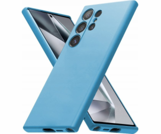 CRONG Barevný kryt pro Samsung Galaxy S24 Ultra modrý