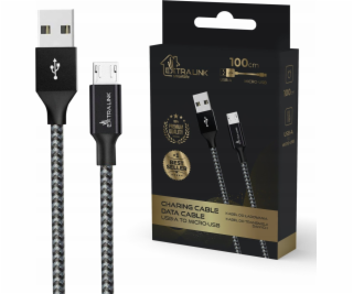 Extralink Kabel Smart Life USB typu A na microUSB 1m černý