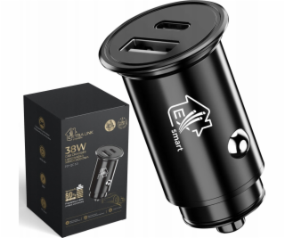 Extralink Autonabíječka Smart Life 38W, 1x USB-C, 1x USB-...