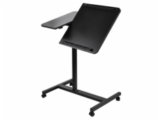 Mobilní stojan na psací stůl/notebook Maclean, černý, výškově nastavitelný 59-89 cm, max. 30 kg , MC-121 B