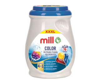 MILL PROFESSIONAL 3-komorové barevné mycí kapsle 70 ks.