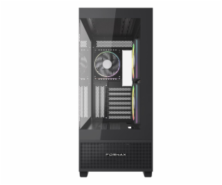 Gembird Herní skříň Fornax X550 akvarijního typu, ATX, 2x...