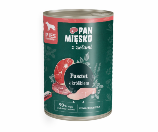 PAN MIĘSKO with Herbs Rabbit Pate - vlhké krmivo pro psy ...
