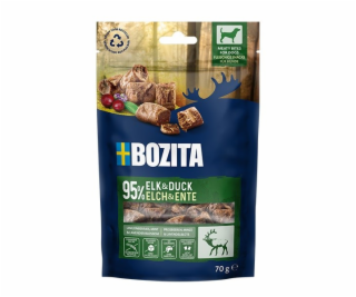 BOZITA Meaty bites Elk and duck - pamlsek pro psa - 70g