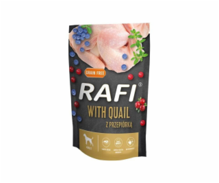 DOLINA NOTECI Rafi with quail - vlhké krmivo pro psy - 500g