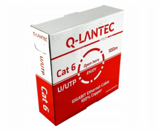 Q-Lantec Síťový kabel U/UTP kat. 6, kroucená dvojlinka, P...
