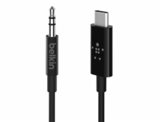 Adaptér USB-C na 3,5 mm audio 0,9 m čierny
