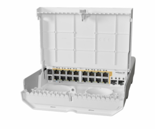  16xGbE 2xSFP+ přepínač CRS318-16P-2S+OUT