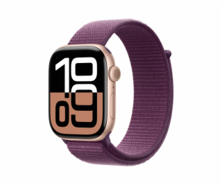 Apple Watch S10 Cell/46mm/Rose Gold/Sport Band/Plum