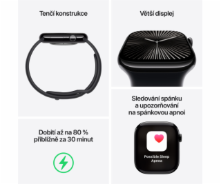 Apple Watch Series 10 GPS + Cellular 42mm Břidlicově šedý...
