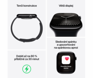 Apple Watch S10 Cell/46mm/Natural/Sport Band/Stone Grey/-M/L