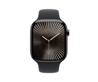 Apple Watch S10 Cell/46mm/Slate Grey/Sport Band/Black/-S/M