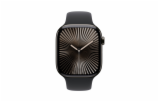 Apple Watch S10 Cell/46mm/Slate Grey/Sport Band/Black/-S/M