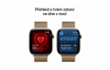 Apple Watch Series 10 GPS + Cellular 46mm Gold Titanium Case with Gold Milanese Loop - M/L (MX003QC/A)