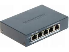 Hikvision DS-3E1505P-EI/M, 4 portový gigabitový, Smart PoE switch