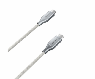 Nomad Kevlarový kabel USB-C na USB-C, 1,5 m, bílý