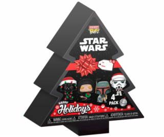 POP! 4-Pack: Tree Holiday Star Wars (Pocket POP!)
