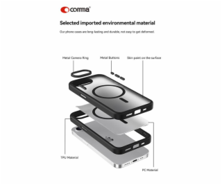 Comma kryt Joy Elegant Magnetic Case pro iPhone 16e - Black
