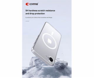 Comma kryt Hard Jacket Magnetic Case pro iPhone 16e - Clear