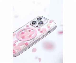 iDeal Fashion Clear Case MagSafe iPhone 16 Cherry Blossom