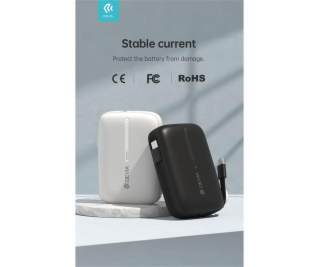 Devia powerbank Kintone Built-in Dual Cable 10000 mAh - B...