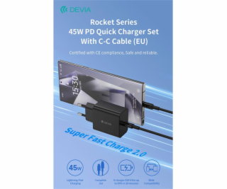 Deví síťová nabíječka Rocket Series PD Quick Charger 45W ...