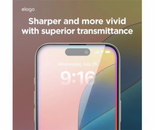 Elago ochranné sklo pro iPhone 16/15 - Crystal Clear