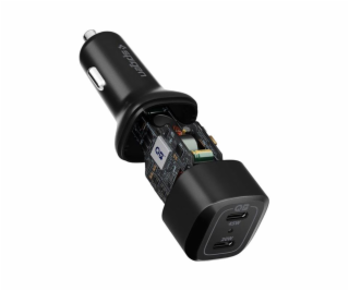 Spigen USB-C Car Charger ArcStation Dual Port 65W - Black