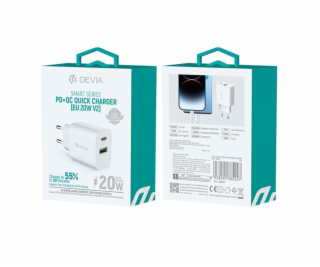 Deví síťová nabíječka Smart Series PD&QC 20W V2 - White