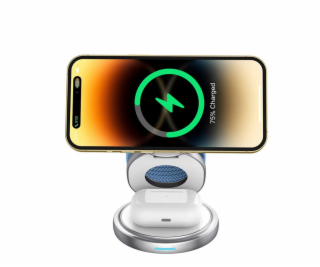 Ofkoz Wireless Charger 3 in 1 - Silver