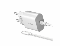 Deví síťová nabíječka Smart Series PD 25W s USB-C Cable - White