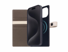 SLG Design pouzdro D8 Magsafe Hybrid Full Grain Leather pro iPhone 15 - Etoff Cream