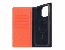 SLG Design pouzdro D8 Neon Full Grain Leather Diary pro iPhone 15 Pro Max - Coral