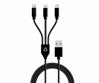 Le Cord kabel USB-A 3 in 1 multikabel vyrobený z recyklov...