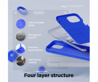 Elago kryt Silicone Case pro iPhone 15 Plus - Jean Indigo