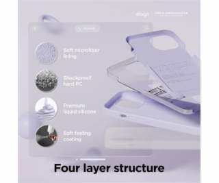 Elago kryt Silicone Case pro iPhone 15 - Stone