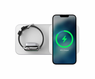 Nomad Base One Max 2-in-1 Magsafe Charger - Silver