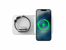 Nomad Base One Max 2-in-1 Magsafe Charger - Silver