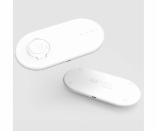 Adam Elements Omnia Q2 2-in-1 Fast Charging Stand - White