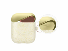 Elago Airpods Silicone Duo Hang Case - Nightglow Gold Pearl/ Yellow, Rose