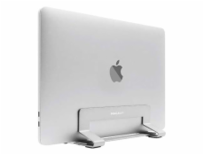 Macally stojan Vertical laptop stand - Silver Aluminium