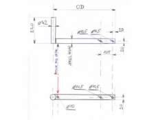 CSAT KBV370+2Z5M konzola na stožár délka 22cm - odsazení 37cm