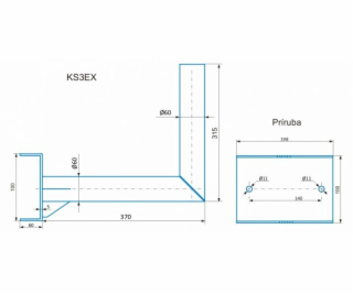 CSAT KS3EX konzole masivní na trubku, stožár - 37cm od zdi