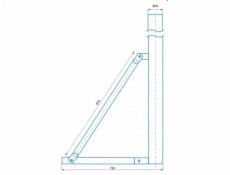 CSAT ST1500, stojan - kovová trojnožka, výška 150cm